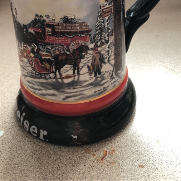 Budweiser Christmas 1992 stein - Picture 7 of 9